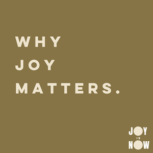 JOY IS NOW: WHY JOY MATTERS