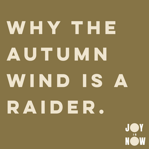 WHY THE AUTUMN WIND IS A RAIDER